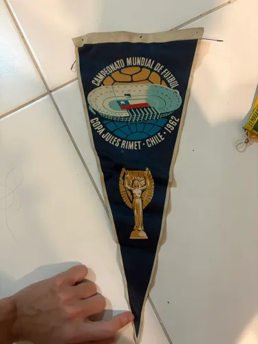 FLÂMULA DA COPA DO MUNDO DE 1962 RARIDADE
