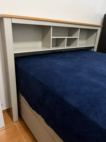 Cabeceira de cama casal de madeira
