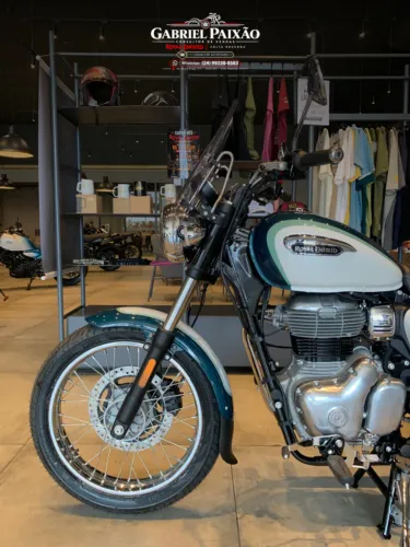 GABRIEL - LANÇAMENTO ROYAL ENFIELD METEOR 350cc AURORA GREEN