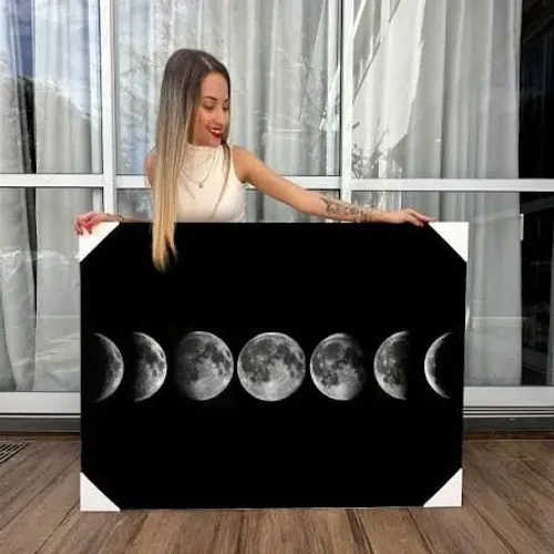 QUADROS DECORATIVOS LUA - SALA QUARTO ESCRITÓRIO