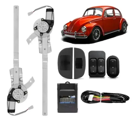 Kit Vidro Eletrico Fusca 1959 Ate 1996 Sensorizado Conforto
