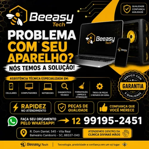 Manutenção de Celulares, Tablets, Notebooks e Computadores