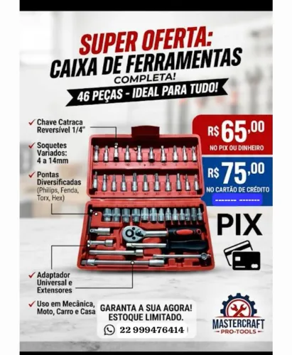 Caixinha com ferramentas 