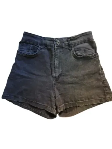 Shorts de cintura alta preto