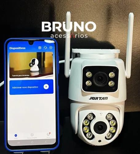 Câmera de Segurança Wi-Fi Externa com Dupla Lente - Prova D?água