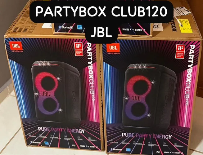 JBL Partybox Club 120  Lacrado na Caixa Novo