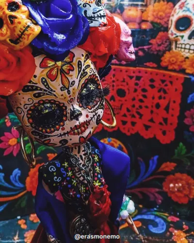 frida kahlo dia dos mortos biscuit artesanal