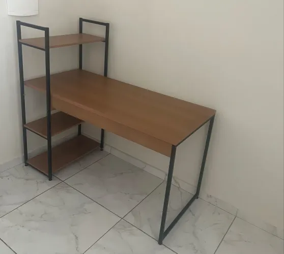 Mesa Escrivaninha 3 prateleiras - Kappesberg