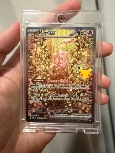 Pokémon tcg carta Mew ex (152/128) Inglês 30 anos NM
