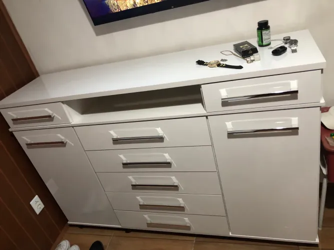 Cômoda LD Gaveteiro Organizador Quarto - Cor Branco