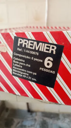 Jogo de cafeteira em inox 6 peças