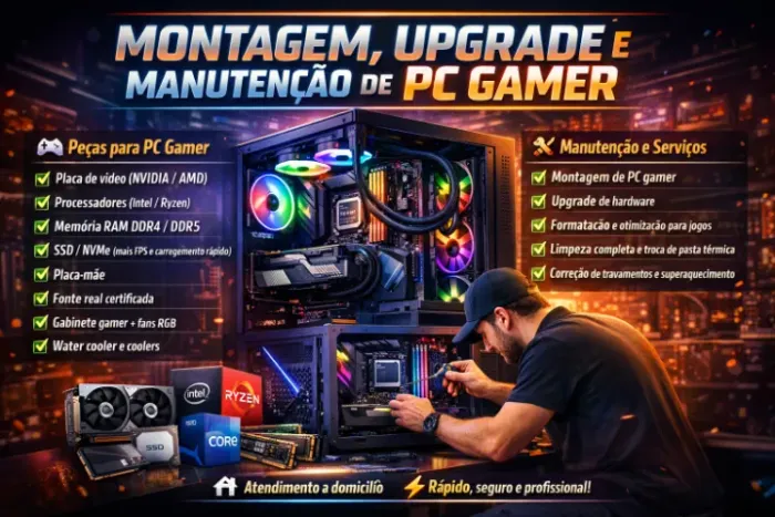 Peças computador Gamer! Placa de video, entre outros