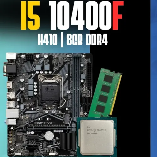 Kit Upgrade Pc I5 10400f + Placa Mãe H410m Gigabyte + 8gb Ram