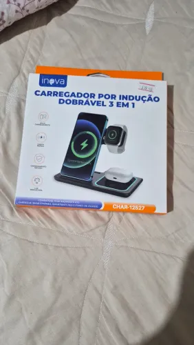Carregador por indução 3 em 1