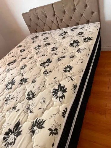 Cama Box Casal Conjugada Seminova Ortobom