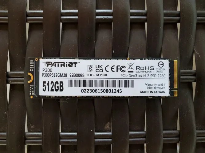 SSD NVMe 512gb Patriot P300