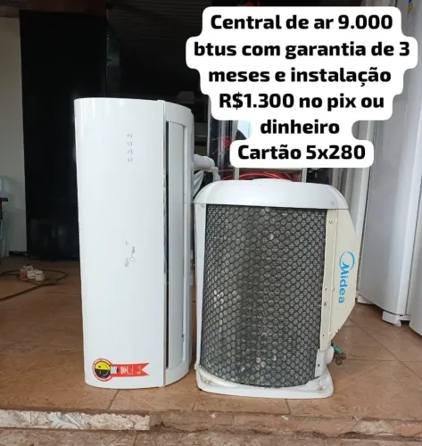 Central de ar Springer 9.000 BTUs com instalação e garantia de 3 meses