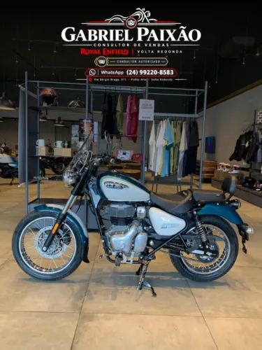 GABRIEL - ROYAL ENFIELD METEOR 350cc AURORA GREEN - LANÇAMENTO