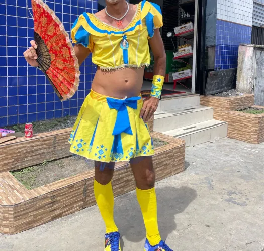 Fantasia Muquirana terça feira Tony sales tamanho (M)