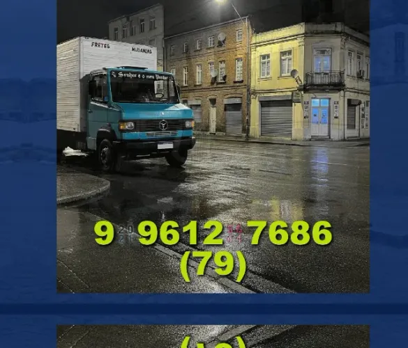 Frete rápido: 79?9?9612?7686 | J/Andrade, serviços de mudanças com qualidade!