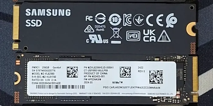 SSD NVME 256GB Samsung