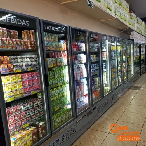 Expositor Vertical 1 a 5 Portas Refrigerado