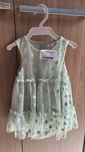 Vestido bebê 0-3 meses