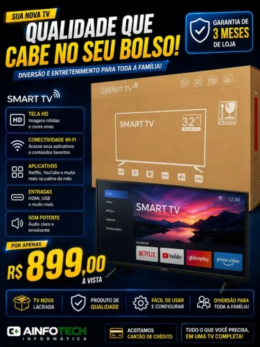 TV SMART 32 NOVA ANDROID