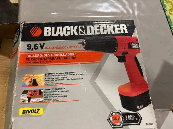 Parafusadeira Black&Decker precisa trocar a bateria