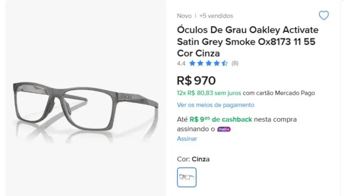 2x Armações Originais Oakley