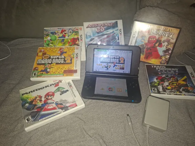 Nintendo 3DS XL com 6 jogos completo funcionando tudo