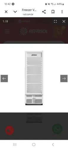 Freezer Tripla ação 570 litros Imbera Porta de vidro com Led Seminovo