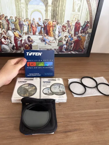 Kit de filtros Tiffen 67mm para câmera