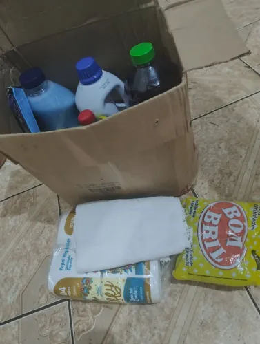 Uma cesta de produtos