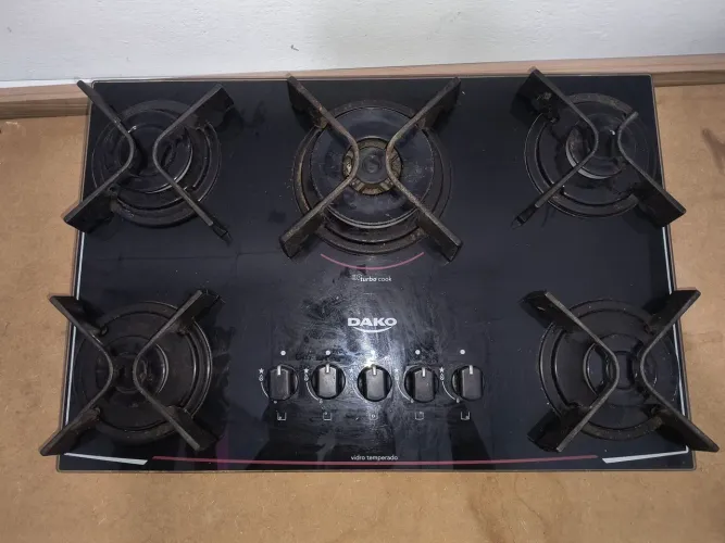 Fogão cooktop 5 bocas