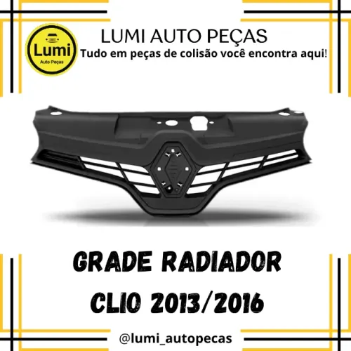 Grade Radiador Clio 2013 a 2016 - NOVA!!