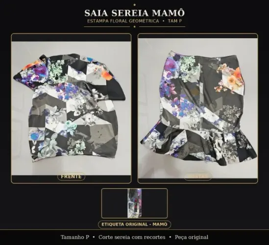 Saia sereia Mamô - Tamanho P