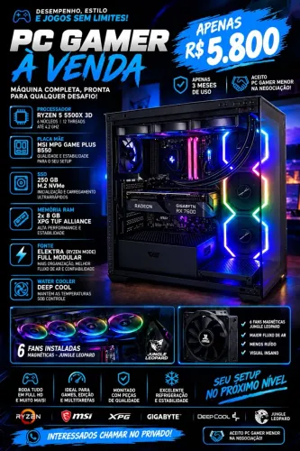 PC GAMER PRA RODAR TUDO