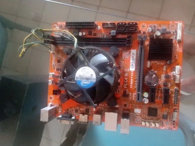 Placa mãe ddr4+processador