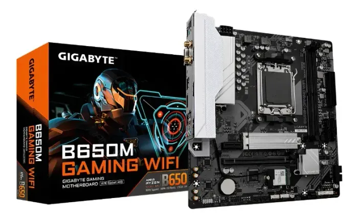 Placa Mãe Gigabyte B650m Gaming Wifi Am5 Matx Ddr5