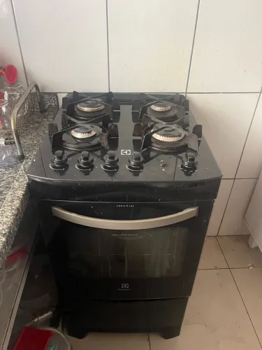 FOGÃO ELECTROLUX 4 BOCAS - PRETO + MESA DE VIDRO