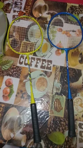 Conjunto de Raquetes de Badminton Br130 Ad Perfly Azul e Verde