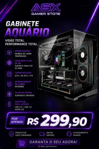 Gabinete Aquário Esgaming novo