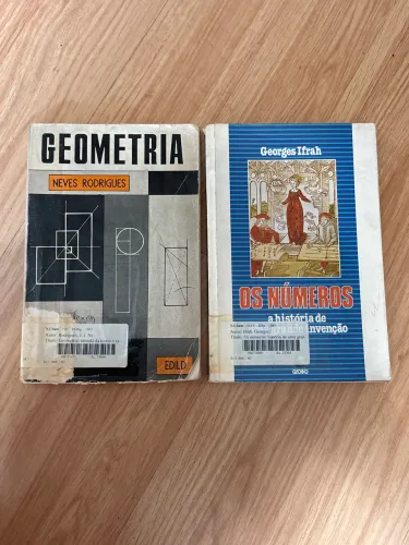 DOIS LIVROS DE MATEMÁTICA- GEOMETRIA E HISTÓRIA DOS NÚMEROS