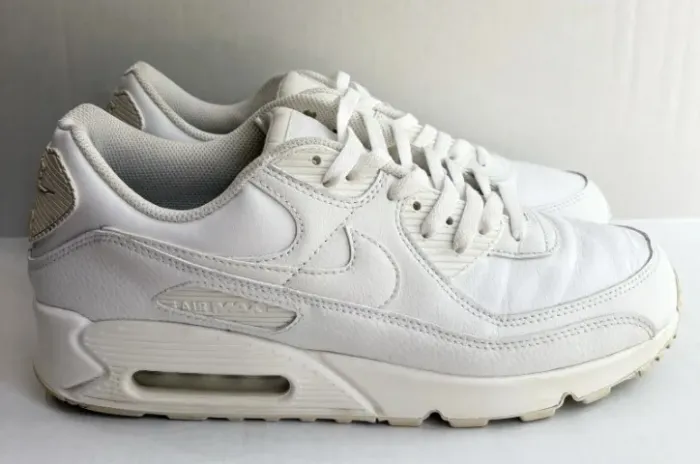 Tênis Nike Air Max 90 LTR Couro Branco - Usado, tamanho 40,5