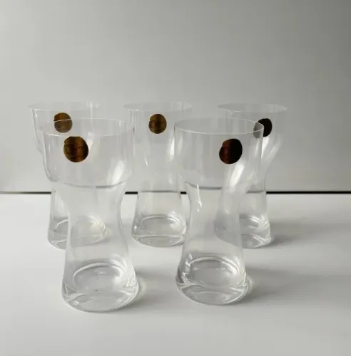 conjunto de 5 copos de cristal 450 ml