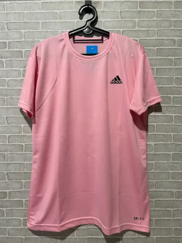 Camisa adidas rosa dry fit