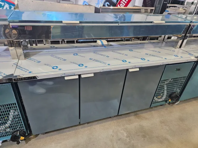 balcão de inox refrigerado condimentadora 2 metros