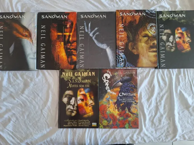 Sandman Ed. Definitiva Vol. 1 ao 5 + Overture e Noites Sem Fim