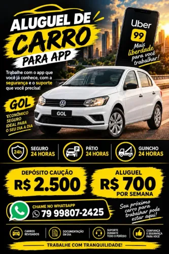 Alugo carro para aplicativo